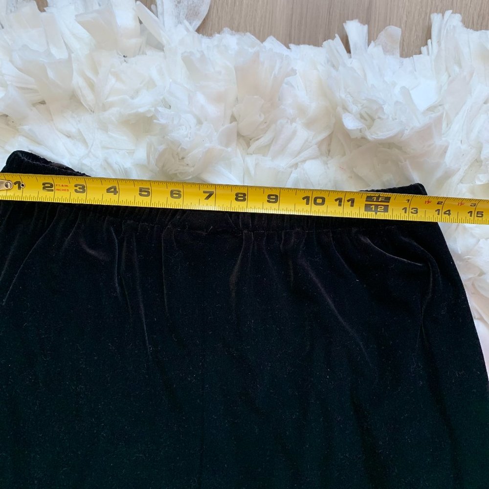 Linda Allard Ellen Tracy Velvet Pants Black Size 12 - Picture 6 of 7